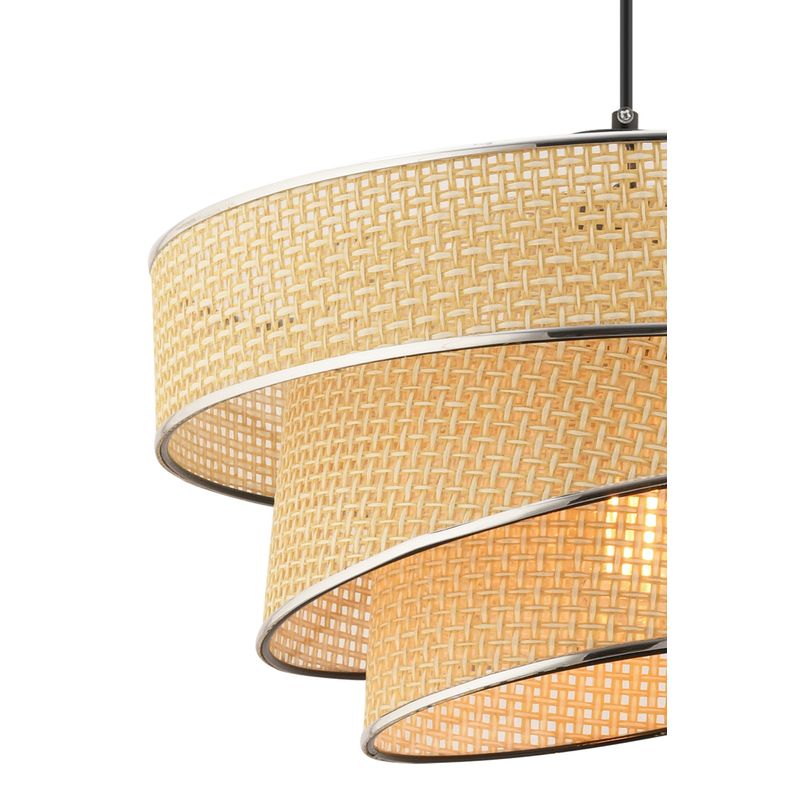 Casa si Gradina - Corpuri si surse de iluminat - Lustre si pendule - Candelabru, Opviq, corp metalic, capac bumbac, camel, 40x40x72 cm - Infinity.ro