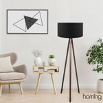 Casa si Gradina - Corpuri si surse de iluminat - Veioze si lampi - Lampadare - Lampadar, Opviq, mdf, negru, 140 cm - Infinity.ro