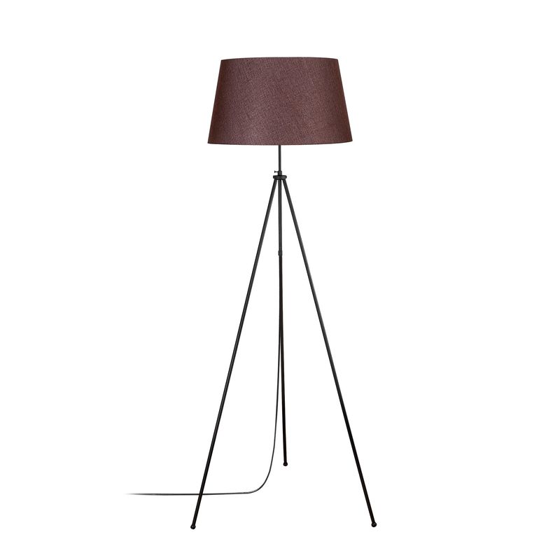 Casa si Gradina - Corpuri si surse de iluminat - Veioze si lampi - Lampadare - Lampadar, Opviq, metal, negru si maro, 65x65x165 cm - Infinity.ro