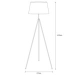 Casa si Gradina - Corpuri si surse de iluminat - Veioze si lampi - Lampadare - Lampadar, Opviq, metal, negru si maro, 65x65x165 cm - Infinity.ro