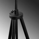 Casa si Gradina - Corpuri si surse de iluminat - Veioze si lampi - Lampadare - Lampadar, Opviq, metal, negru si maro, 65x65x165 cm - Infinity.ro