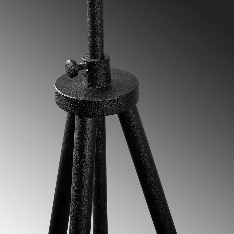 Casa si Gradina - Corpuri si surse de iluminat - Veioze si lampi - Lampadare - Lampadar, Opviq, metal, negru si maro, 65x65x165 cm - Infinity.ro