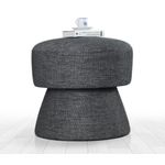 Casa si Gradina - Mobilier - Scaune si fotolii - Tabureti - Taburet, Atelier Del Sofa, bumbac si in, gri inchis, 45x48 cm - Infinity.ro