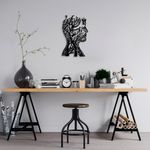 Casa si Gradina - Decoratiuni - Decoratiuni perete - Accesoriu decorativ de perete, Wallxpert, metal, negru, 27x43 cm - Infinity.ro