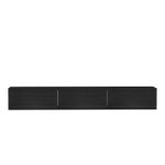 Casa si Gradina - Mobilier - Comode si corpuri - Comode - Comoda tv, Hanah Home, pal melaminat, negru, 180x26x31.4 cm - Infinity.ro