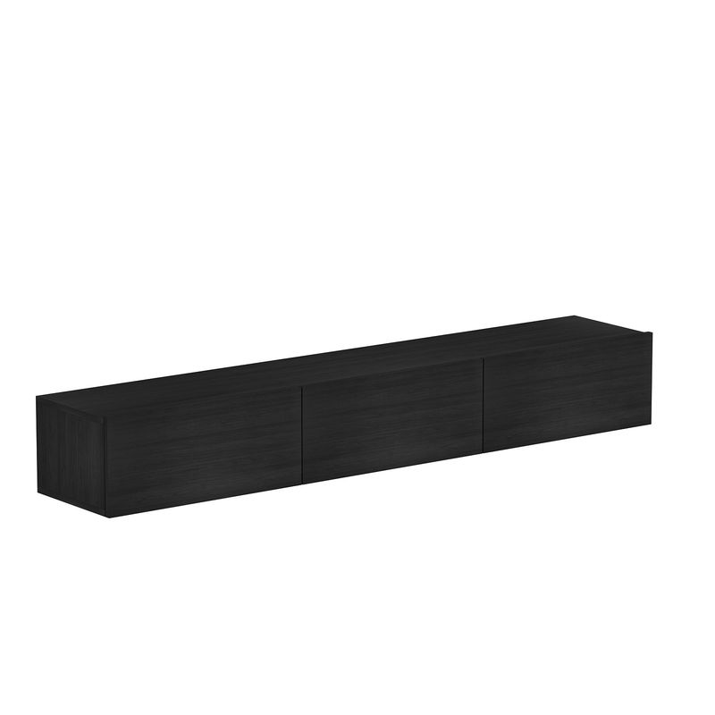 Casa si Gradina - Mobilier - Comode si corpuri - Comode - Comoda tv, Hanah Home, pal melaminat, negru, 180x26x31.4 cm - Infinity.ro