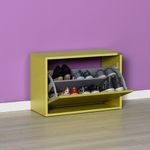 Casa si Gradina - Mobilier - Organizare si depozitare - Organizator incaltaminte - Dulap pentru pantofi, Hanah Home, pal melaminat, verde, 60x42x30 cm - Infinity.ro
