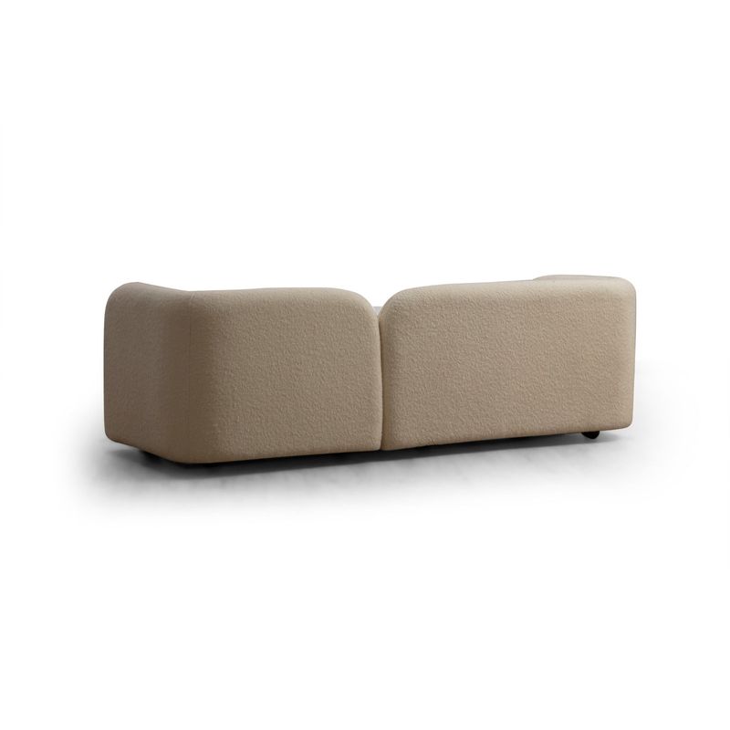 Casa si Gradina - Mobilier - Canapele si coltare - Canapele - Canapea 3 locuri, Hanah Home, material textil crem, 228x90x74 cm - Infinity.ro
