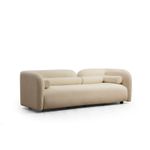 Casa si Gradina - Mobilier - Canapele si coltare - Canapele - Canapea 3 locuri, Hanah Home, material textil crem, 228x90x74 cm - Infinity.ro