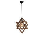Casa si Gradina - Corpuri si surse de iluminat - Lustre si pendule - Lustra, Opviq, lemn, maro, diametru 43 cm, inaltime 80 cm - Infinity.ro