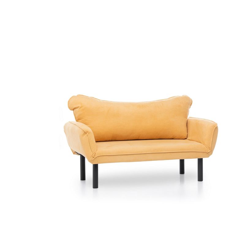 Casa si Gradina - Mobilier - Canapele si coltare - Canapele - Canapea extensibila, Atelier Del Sofa, poliester cu bumbac, mustar, 150x75x70 cm - Infinity.ro