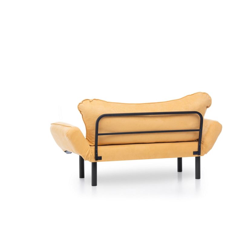 Casa si Gradina - Mobilier - Canapele si coltare - Canapele - Canapea extensibila, Atelier Del Sofa, poliester cu bumbac, mustar, 150x75x70 cm - Infinity.ro