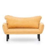Casa si Gradina - Mobilier - Canapele si coltare - Canapele - Canapea extensibila, Atelier Del Sofa, poliester cu bumbac, mustar, 150x75x70 cm - Infinity.ro