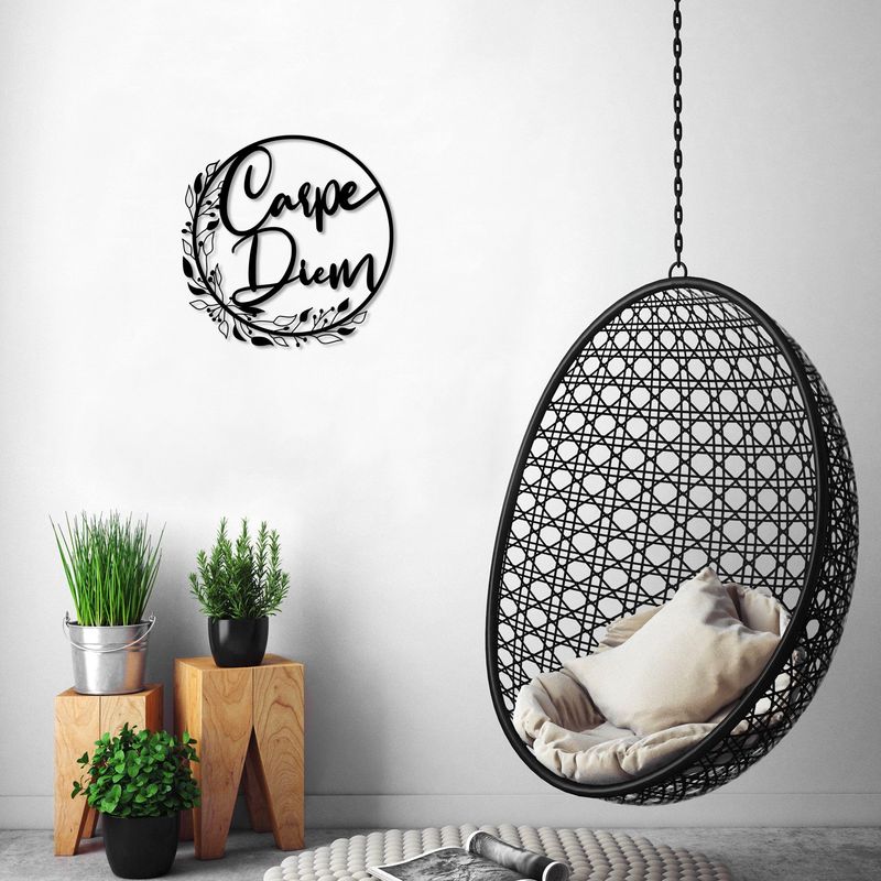 Casa si Gradina - Decoratiuni - Decoratiuni perete - Accesoriu decorativ de perete, Wallxpert, metal, negru, 48x48 cm, 538TNL1119 - Infinity.ro