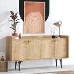 Casa si Gradina - Mobilier - Comode si corpuri - Console - Consola, Hanah Home, pal melaminat, stejar safir, 150x40x80 cm, 393MRD1235 - Infinity.ro