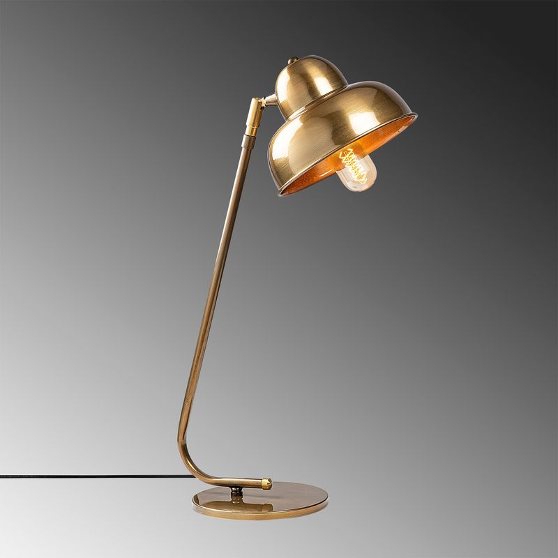 Casa si Gradina - Corpuri si surse de iluminat - Veioze si lampi - Veioze - Veioza, Opviq, metal, auriu, 20x35x59 cm - Infinity.ro