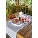 Casa si Gradina - Bucatarie si vesela - Ustensile bucatarie - Tavi servire - Set tavi servire, Hermia, metal, alb, 30x30 cm, 37x37 cm, 45x45 cm, 51x51 cm - Infinity.ro