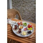 Casa si Gradina - Bucatarie si vesela - Ustensile bucatarie - Tavi servire - Set tavi servire, Hermia, metal, alb, 30x30 cm, 37x37 cm, 45x45 cm, 51x51 cm - Infinity.ro