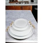 Casa si Gradina - Bucatarie si vesela - Ustensile bucatarie - Tavi servire - Set tavi servire, Hermia, metal, alb, 30x30 cm, 37x37 cm, 45x45 cm, 51x51 cm - Infinity.ro