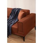 Casa si Gradina - Mobilier - Canapele si coltare - Coltare - Coltar extensibil, Hanah Home, lemn fag si pal, rosu tigla, 140x250x85 cm - Infinity.ro