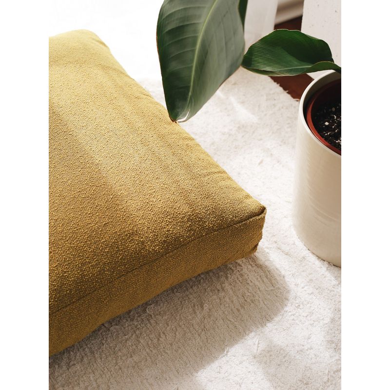 Casa si Gradina - Textile si covoare - Perne si pilote - Perne decorative - Perna decorativa, Hanah Home, teddy, mustar, 70x27x70 cm - Infinity.ro