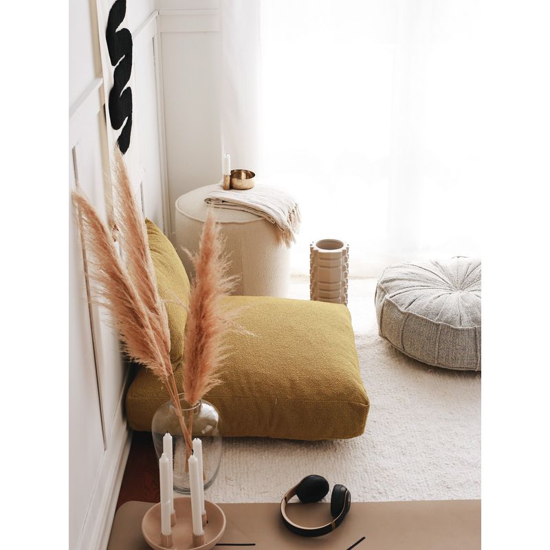 Casa si Gradina - Textile si covoare - Perne si pilote - Perne decorative - Perna decorativa, Hanah Home, teddy, mustar, 70x27x70 cm - Infinity.ro