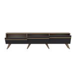 Casa si Gradina - Mobilier - Comode si corpuri - Comode - Comoda tv, Hanah Home, pal melaminat, antracit, 180x42x35 cm - Infinity.ro