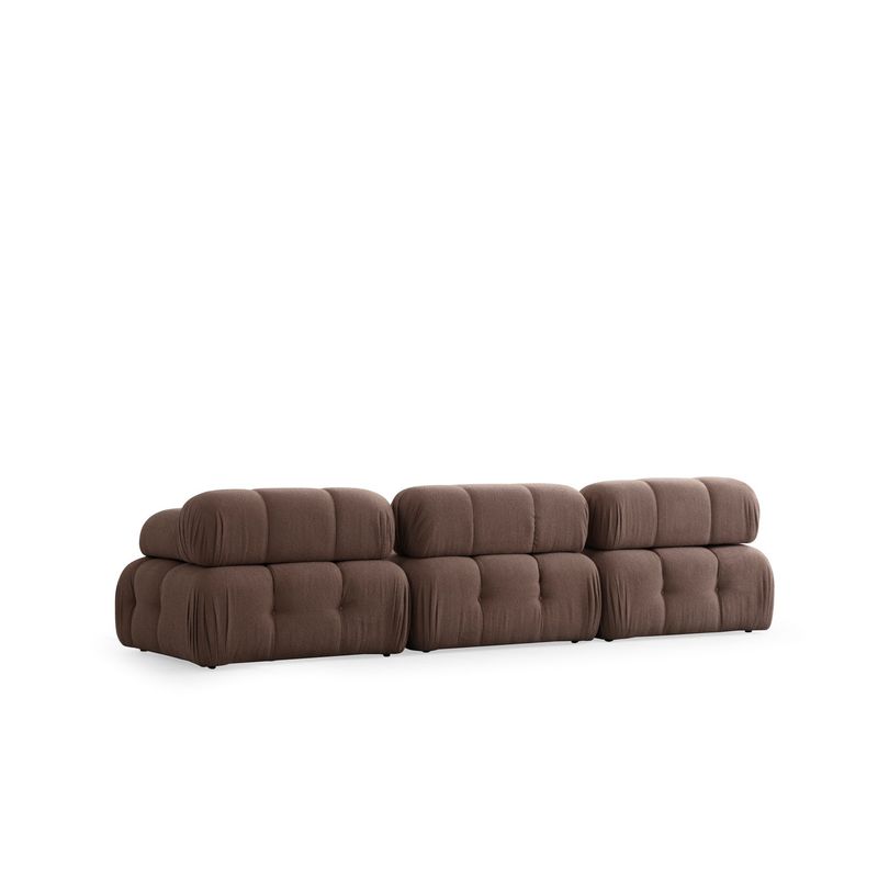 Casa si Gradina - Mobilier - Canapele si coltare - Canapele - Canapea 3 locuri, Hanah Home, lemn fag, cappuccino, 300x100x80 cm - Infinity.ro