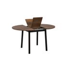 Casa si Gradina - Mobilier - Mese si birouri - Mese bucatarie si dining - Masa extensibila, Hanah Home, pal melaminat, nuc si negru, 100x75x100 cm - Infinity.ro