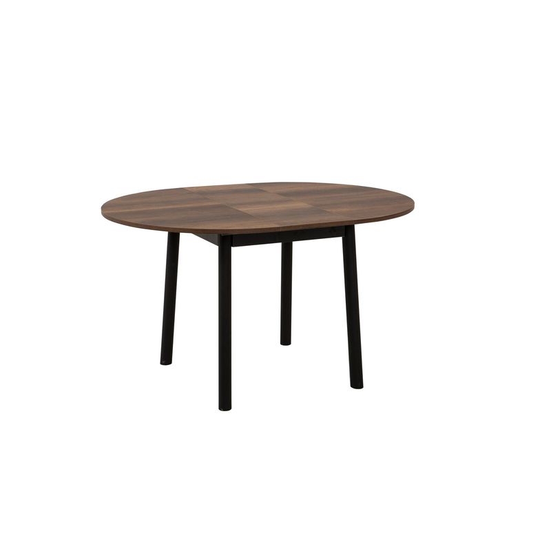 Casa si Gradina - Mobilier - Mese si birouri - Mese bucatarie si dining - Masa extensibila, Hanah Home, pal melaminat, nuc si negru, 100x75x100 cm - Infinity.ro
