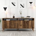 Casa si Gradina - Mobilier - Comode si corpuri - Console - Consola, Hanah Home, pal melaminat, nuc, 180x78x35 cm - Infinity.ro
