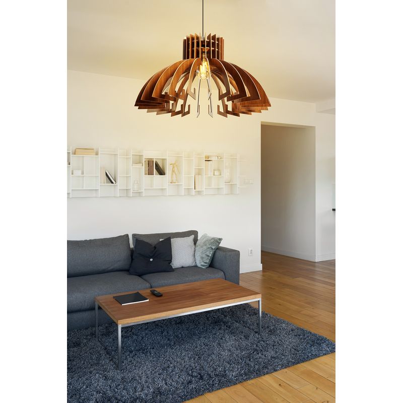 Casa si Gradina - Corpuri si surse de iluminat - Lustre si pendule - Candelabru, Opviq, mdf, nuc, 39x18x55 cm, 390FLH1535 - Infinity.ro