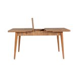 Casa si Gradina - Mobilier - Seturi de mobilier - Seturi mese si scaune - Set masa extensibila si scaune, Hanah Home, panou aglomerat melaminat, pin atlantic, soho, 130-165x80x77 cm - Infinity.ro