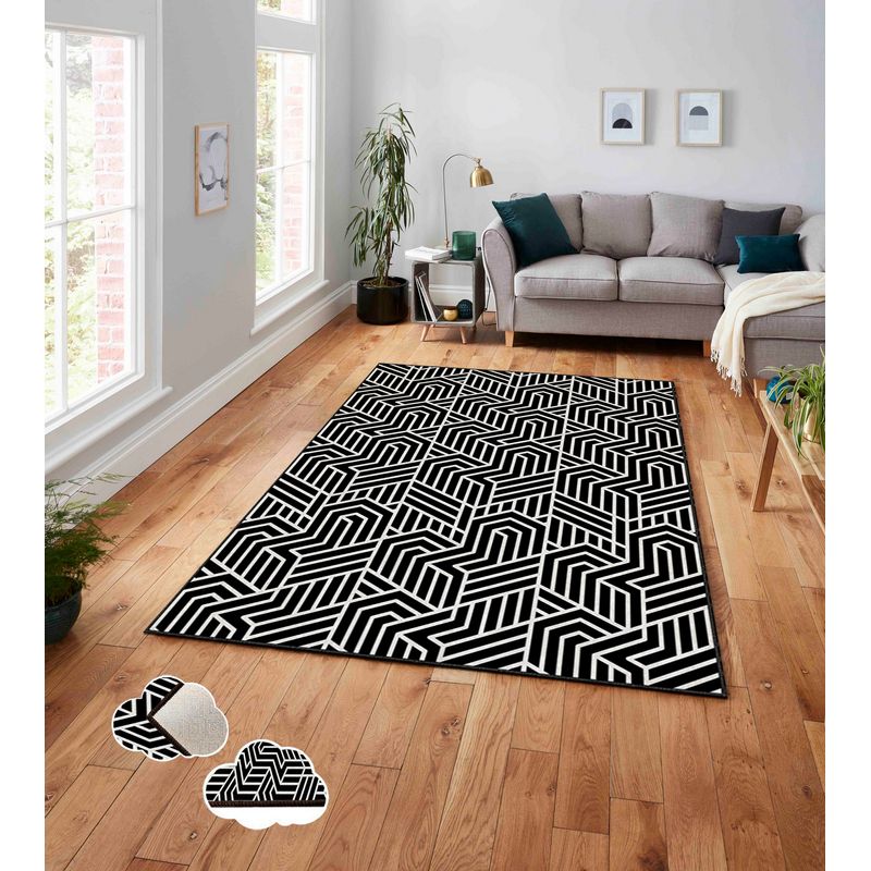 Casa si Gradina - Textile si covoare - Covoare - Covoare casa - Covor, Conceptum Hypnose, multicolor, 160x230 cm, 100% poliester, antiderapant, 288NGR2311 - Infinity.ro
