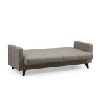 Casa si Gradina - Mobilier - Canapele si coltare - Canapele - Canapea extensibila 3 locuri, Atelier Del Sofa, cadru metal si lemn, bej, 205x86x75 cm - Infinity.ro