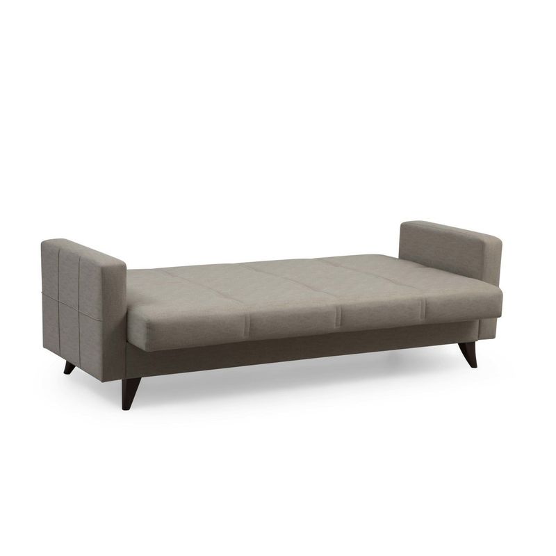 Casa si Gradina - Mobilier - Canapele si coltare - Canapele - Canapea extensibila 3 locuri, Atelier Del Sofa, cadru metal si lemn, bej, 205x86x75 cm - Infinity.ro