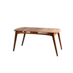 Casa si Gradina - Mobilier - Mese si birouri - Mese bucatarie si dining - Masa dining, Hanah Home, lemn carpen si mdf, nuc, 160x80x75 cm - Infinity.ro