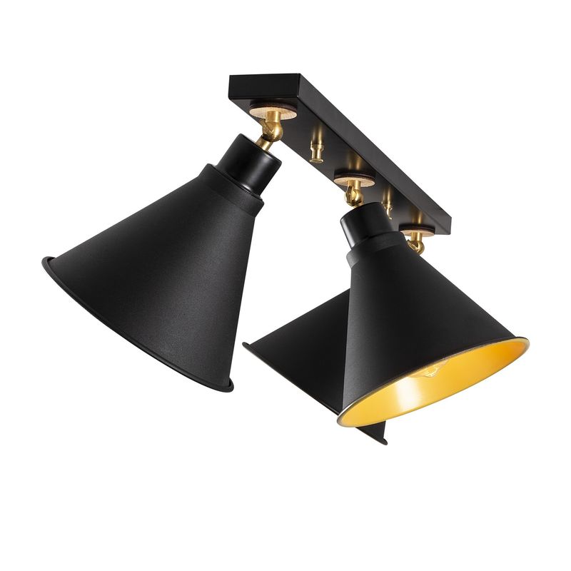 Casa si Gradina - Corpuri si surse de iluminat - Plafoniere, aplice si spoturi - Plafoniera, Opviq, metal, negru, 72x26 cm - Infinity.ro