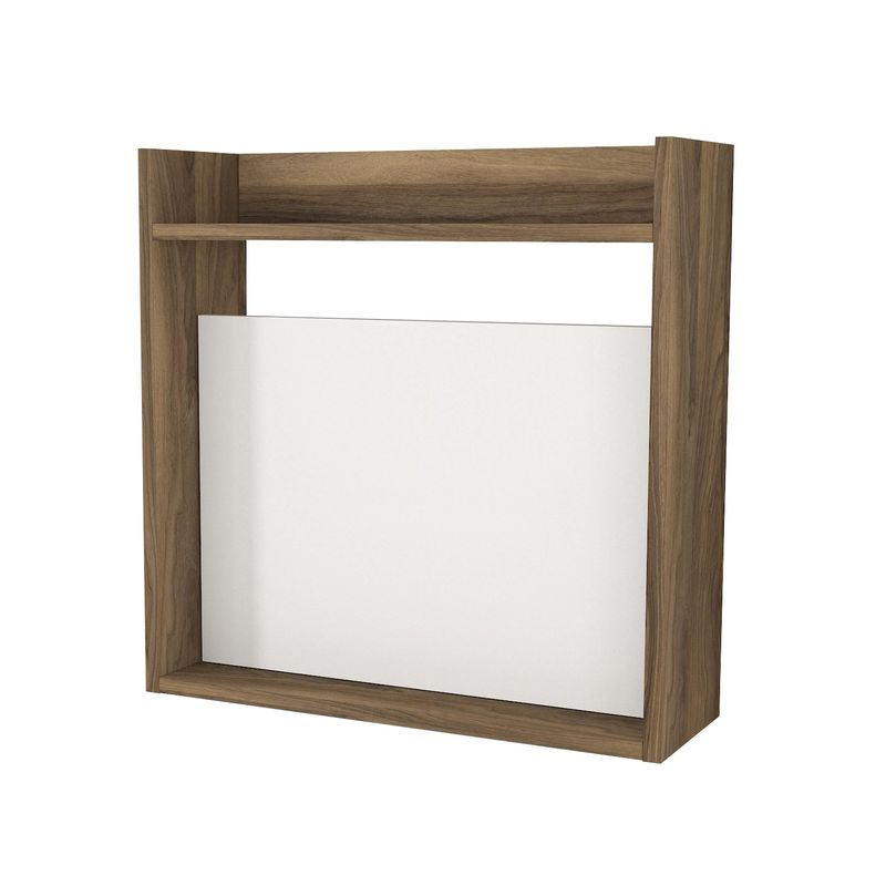 Casa si Gradina - Mobilier - Mese si birouri - Birouri - Birou de studiu, Hanah Home, pal melaminat, alb si nuc, 60x60x19.6 cm - Infinity.ro