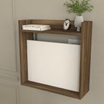 Casa si Gradina - Mobilier - Mese si birouri - Birouri - Birou de studiu, Hanah Home, pal melaminat, alb si nuc, 60x60x19.6 cm - Infinity.ro