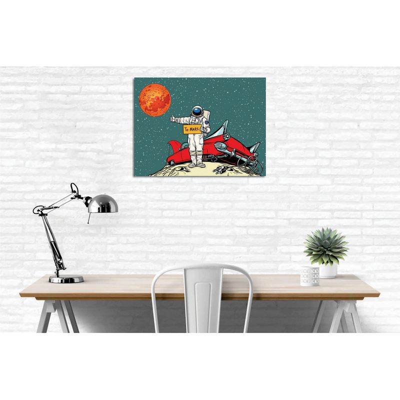 Casa si Gradina - Decoratiuni - Tablouri - Tablou decorativ pe panza, Wallxpert, multicolor, 60% bumbac 40% poliester, rama lemn, 30x40 cm, 489GWN1247 - Infinity.ro