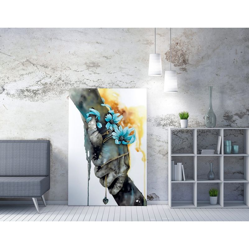 Casa si Gradina - Decoratiuni - Tablouri - Tablou decorativ pe panza, Wallxpert, multicolor, 70x100 cm, 50% bumbac, 50% poliester, rama lemn, 227WRZ1233 - Infinity.ro
