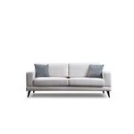 Casa si Gradina - Mobilier - Canapele si coltare - Canapele - Canapea extensibila 3 locuri, Hanah Home, structura lemn fag, stofa poliester, bej, 210x90x85 cm - Infinity.ro