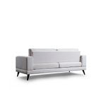 Casa si Gradina - Mobilier - Canapele si coltare - Canapele - Canapea extensibila 3 locuri, Hanah Home, structura lemn fag, stofa poliester, bej, 210x90x85 cm - Infinity.ro