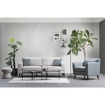 Casa si Gradina - Mobilier - Canapele si coltare - Canapele - Canapea extensibila 3 locuri, Hanah Home, structura lemn fag, stofa poliester, bej, 210x90x85 cm - Infinity.ro