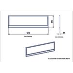 Casa si Gradina - Decoratiuni - Oglinzi - Oglinda decorativa, Hanah Home, rama metal, auriu alb, 121.8x37.8x3 cm - Infinity.ro