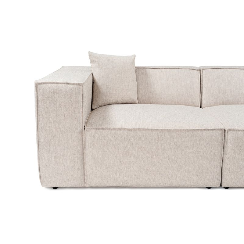 Casa si Gradina - Mobilier - Canapele si coltare - Canapele - Canapea 3 locuri, Hanah Home, in, maro deschis, 303x108x65 cm - Infinity.ro