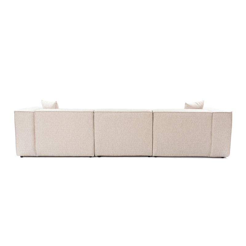 Casa si Gradina - Mobilier - Canapele si coltare - Canapele - Canapea 3 locuri, Hanah Home, in, maro deschis, 303x108x65 cm - Infinity.ro