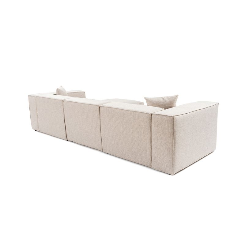 Casa si Gradina - Mobilier - Canapele si coltare - Canapele - Canapea 3 locuri, Hanah Home, in, maro deschis, 303x108x65 cm - Infinity.ro
