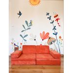 Casa si Gradina - Mobilier - Canapele si coltare - Canapele - Canapea extensibila 2 locuri, Atelier Del Sofa, 100% poliester, portocaliu, 140x70x46 cm - Infinity.ro
